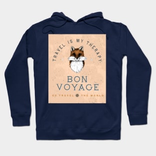 Travel is my therapy - Bon voyage Hoodie